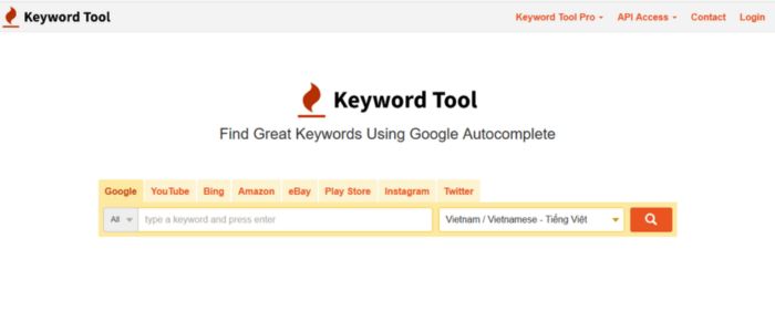 Keyword tool.io