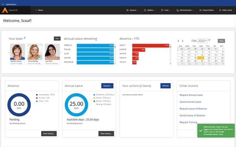 Phần mềm Cloud HR
