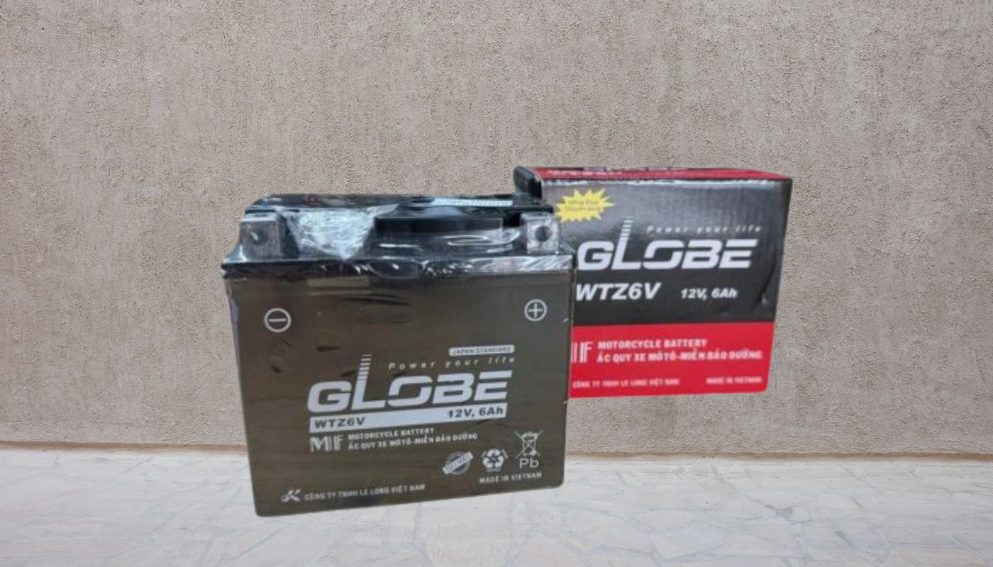 Thương hiệu bình ắc quy xe máy tốt tại Ắc Quy Việt Nhật Globe WTZ6W