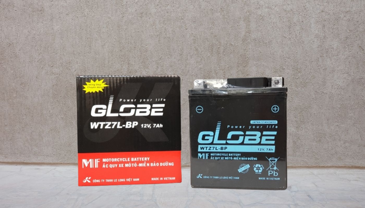 Model ắc quy Globe WTZ7L-BP
