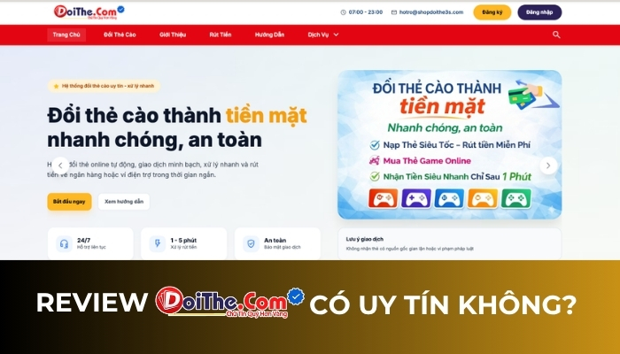 Website DOITHE.COM có uy tín không?